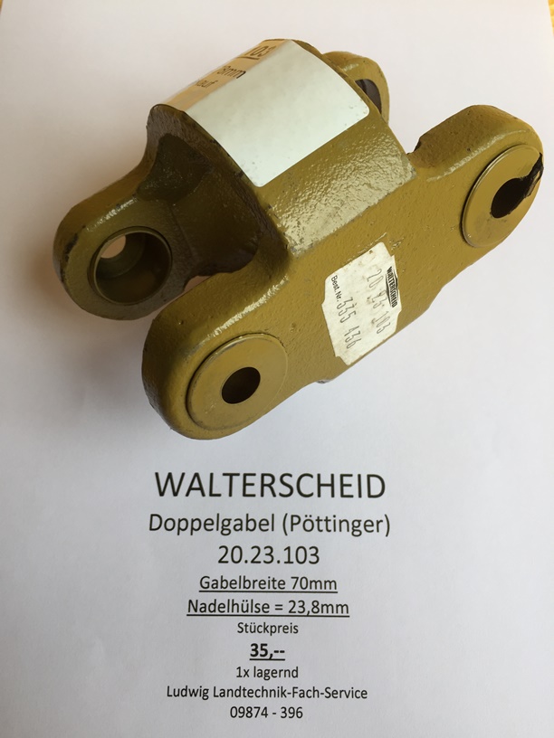 Walterscheid Doppelgabel