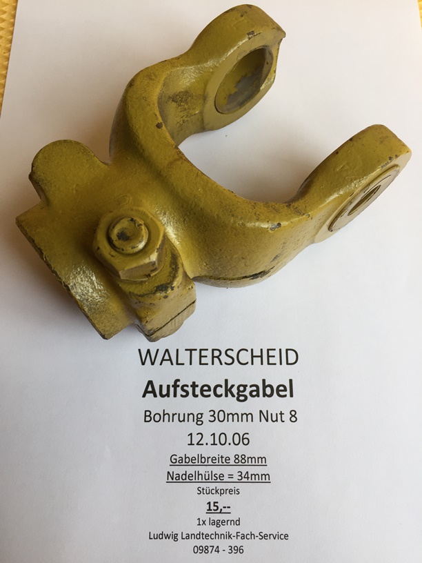 Walterscheid Aufsteckgabel
